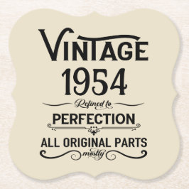 Gepersonaliseerd 70-jarig 70-jarig verjaardagsfee kartonnen onderzetters