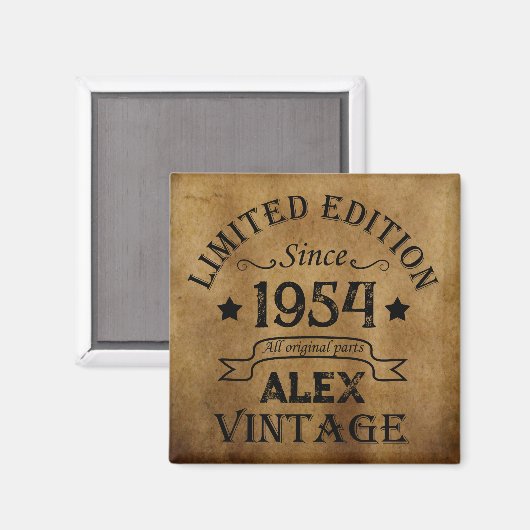 Gepersonaliseerd 70-jarig 70-jarig verjaardagsfee magneet (Voorkant / Achterkant)