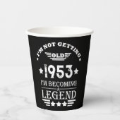 Gepersonaliseerd 70-jarig  70-jarig verjaardagsfee papieren bekers (Voorkant)