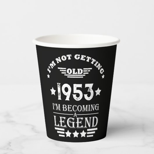 Gepersonaliseerd 70-jarig  70-jarig verjaardagsfee papieren bekers (Voorkant)