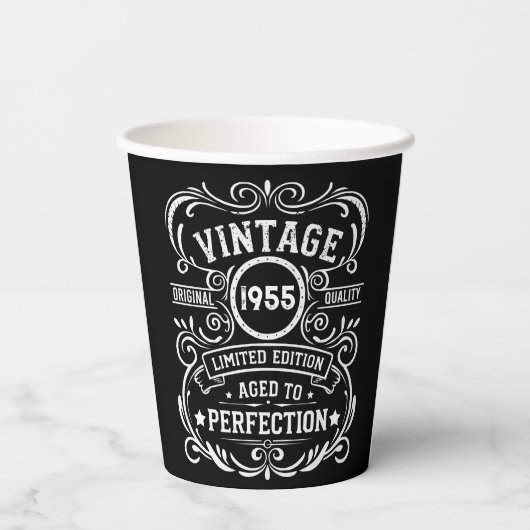 Gepersonaliseerd 70-jarig  70-jarig verjaardagsfee papieren bekers (Achterkant)