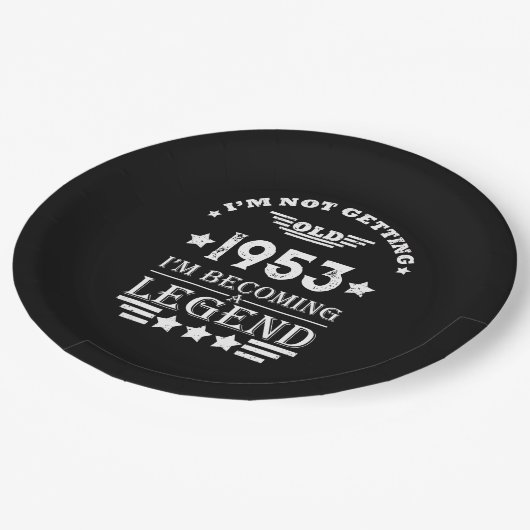 Gepersonaliseerd 70-jarig  70-jarig verjaardagsfee papieren bordje (Gekanteld)