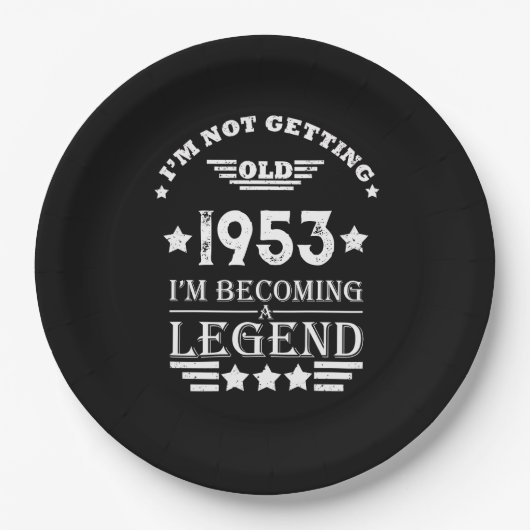 Gepersonaliseerd 70-jarig  70-jarig verjaardagsfee papieren bordje (Voorkant)