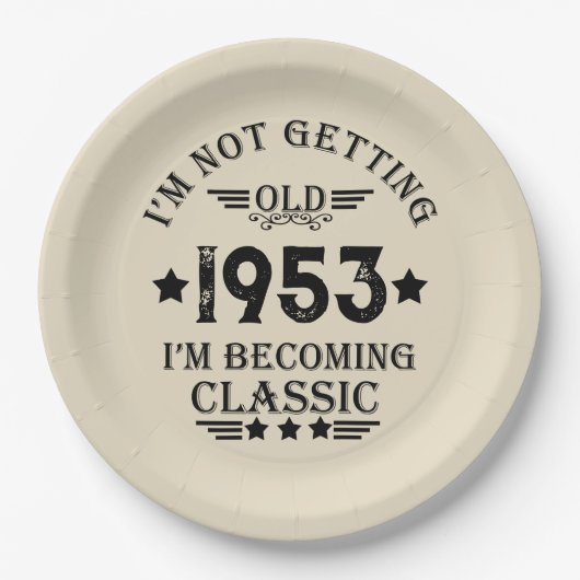 Gepersonaliseerd 70-jarig  70-jarig verjaardagsfee papieren bordje (Voorkant)