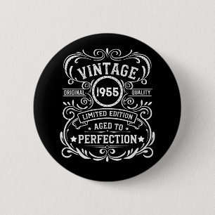Gepersonaliseerd 70-jarig 70-jarig verjaardagsfee ronde button 5,7 cm
