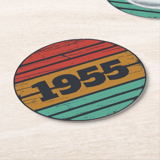 Gepersonaliseerd 70-jarig  70-jarig verjaardagsfee ronde kartonnen onderzetter (Gebogen)