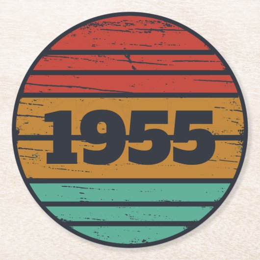 Gepersonaliseerd 70-jarig 70-jarig verjaardagsfee ronde kartonnen onderzetter (Voorkant)