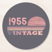 Gepersonaliseerd 70-jarig  70-jarig verjaardagsfee ronde kartonnen onderzetter (Voorkant)