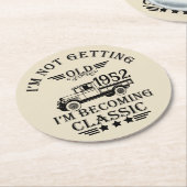 Gepersonaliseerd 70-jarig 70-jarig verjaardagsfee ronde kartonnen onderzetter (Gebogen)