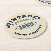 Gepersonaliseerd 70-jarig  70-jarig verjaardagsfee ronde kartonnen onderzetter (Gebogen)