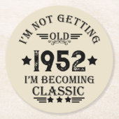 Gepersonaliseerd 70-jarig  70-jarig verjaardagsfee ronde kartonnen onderzetter (Voorkant)