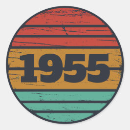 Gepersonaliseerd 70-jarig  70-jarig verjaardagsfee ronde sticker