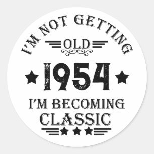 Gepersonaliseerd 70-jarig 70-jarig verjaardagsfee ronde sticker