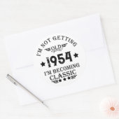 Gepersonaliseerd 70-jarig 70-jarig verjaardagsfee ronde sticker (Envelop)