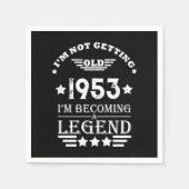 Gepersonaliseerd 70-jarig  70-jarig verjaardagsfee servet (Voorkant)