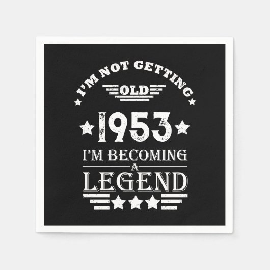 Gepersonaliseerd 70-jarig  70-jarig verjaardagsfee servet (Voorkant)