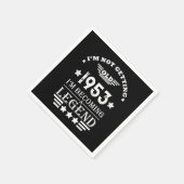 Gepersonaliseerd 70-jarig  70-jarig verjaardagsfee servet (Hoek)