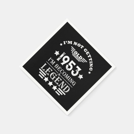 Gepersonaliseerd 70-jarig  70-jarig verjaardagsfee servet (Hoek)