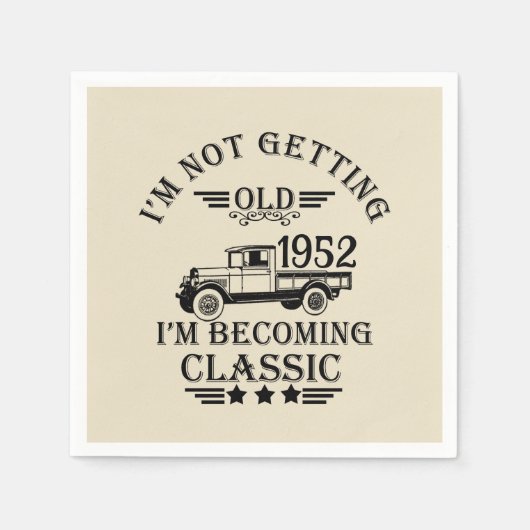 Gepersonaliseerd 70-jarig 70-jarig verjaardagsfee servet (Voorkant)