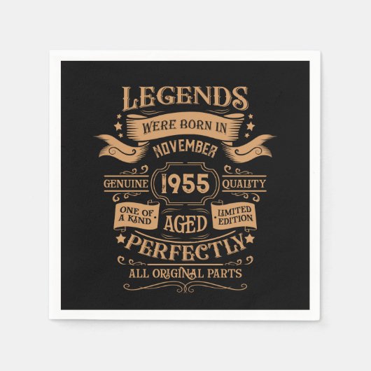 Gepersonaliseerd 70-jarig  70-jarig verjaardagsfee servet (Voorkant)