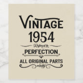 Gepersonaliseerd 70-jarig  70-jarig verjaardagsfee wijn etiket (Enkel label)