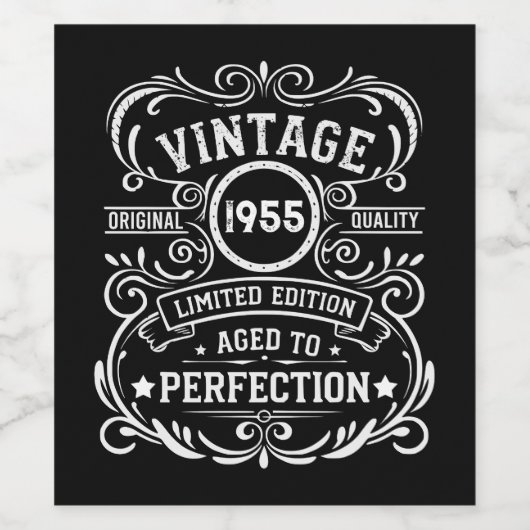 Gepersonaliseerd 70-jarig  70-jarig verjaardagsfee wijn etiket (Enkel label)