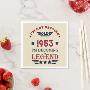 Gepersonaliseerd  70ste verjaardagsfeest servet