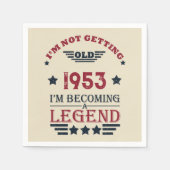 Gepersonaliseerd  70ste verjaardagsfeest servet (Voorkant)