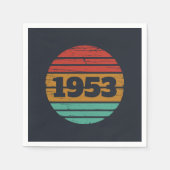 Gepersonaliseerd 70ste verjaardagsfeest servet (Voorkant)