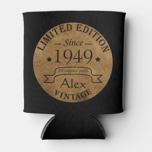 Gepersonaliseerd  75e verjaardagsfeest blikjeskoeler (Voorkant)