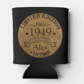 Gepersonaliseerd  75e verjaardagsfeest blikjeskoeler (Achterkant)