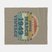 Gepersonaliseerd  75e verjaardagsfeest fleece deken (Voorkant (Horizontaal))