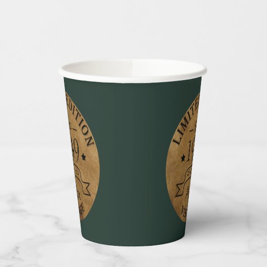 Gepersonaliseerd 75e verjaardagsfeest papieren bekers (Links)