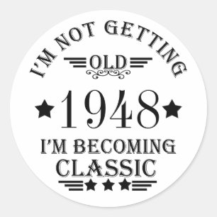 Gepersonaliseerd 75e verjaardagsfeest ronde sticker