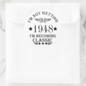 Gepersonaliseerd  75e verjaardagsfeest ronde sticker (Tas)