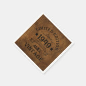 Gepersonaliseerd  75e verjaardagsfeest servet (Hoek)