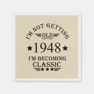 Gepersonaliseerd  75e verjaardagsfeest servet