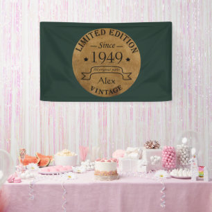 Gepersonaliseerd  75e verjaardagsfeest spandoek