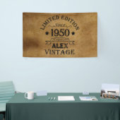 Gepersonaliseerd 75e verjaardagsfeest spandoek (Beurs)