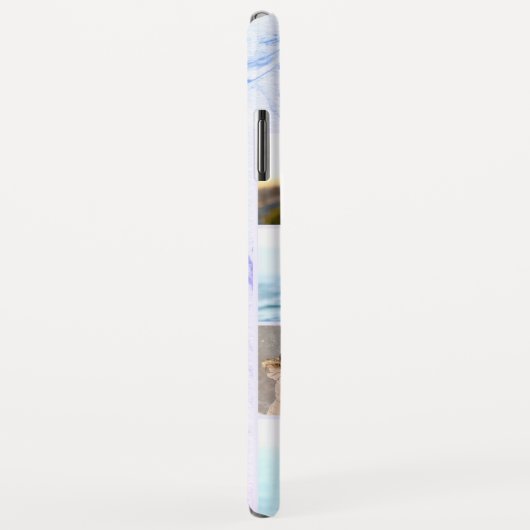 Gepersonaliseerd 7 Fotocollage Indigo Violet Marme Case-Mate iPhone Case (Achterkant/rechts)