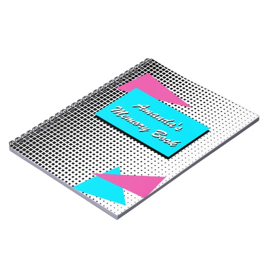 Gepersonaliseerd 80s Journal Notitieboek (Linkerzijde)