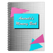 Gepersonaliseerd 80s Journal Notitieboek (Voorkant)