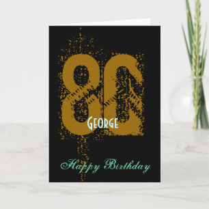 Gepersonaliseerd 80ste verjaardag Wenskaart Kaart
