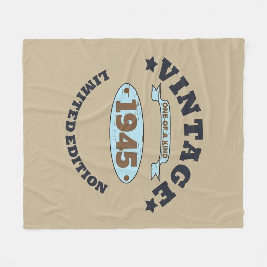 Gepersonaliseerd  85ste verjaardagsfeest fleece deken (Voorkant (Horizontaal))