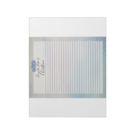 Gepersonaliseerd 8,5 x 11 Notitieblok: minimalisti Notitieblok (Linkerzijde)