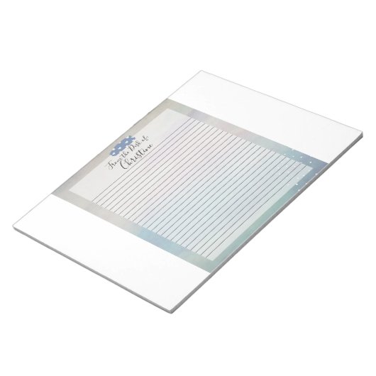 Gepersonaliseerd 8,5 x 11 Notitieblok: minimalisti Notitieblok (Schuin)