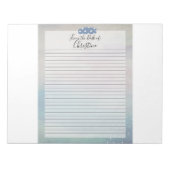 Gepersonaliseerd 8,5 x 11 Notitieblok: minimalisti Notitieblok (Voorkant)