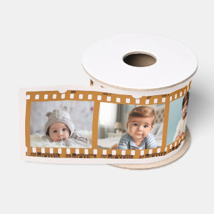 Gepersonaliseerd 8-foto film negatief all-occasion grosgrain lint