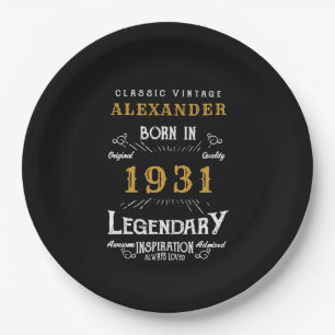 Gepersonaliseerd 90e verjaardag Geboren in 1931 z Papieren Bordje