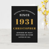 Gepersonaliseerd 90e verjaardag Geboren in 1931Bla Kaart (Gele Bloem)